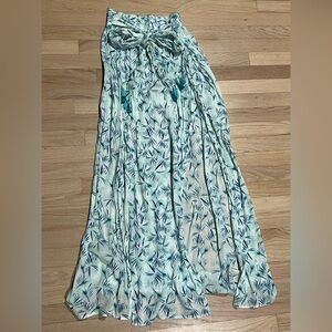 Agua Bendita High Slit Wrap Swim Cover-up Maxi Skirt XS